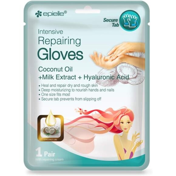 Epielle Intensive Repairing Hand Masks - 6 Pack | Deep Moisture Gloves for Dry, - Picture 2 of 7